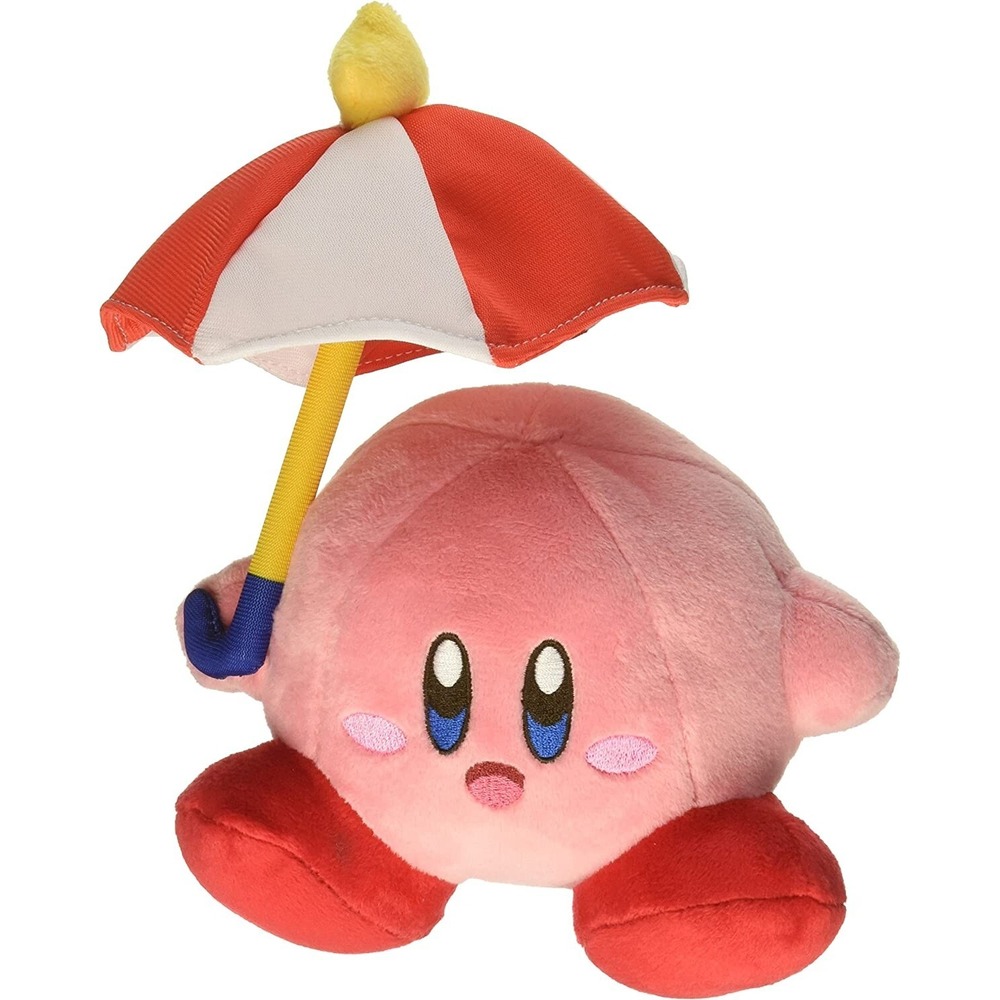 NWT Nintendo Pink Kirby With Umbrella Plush